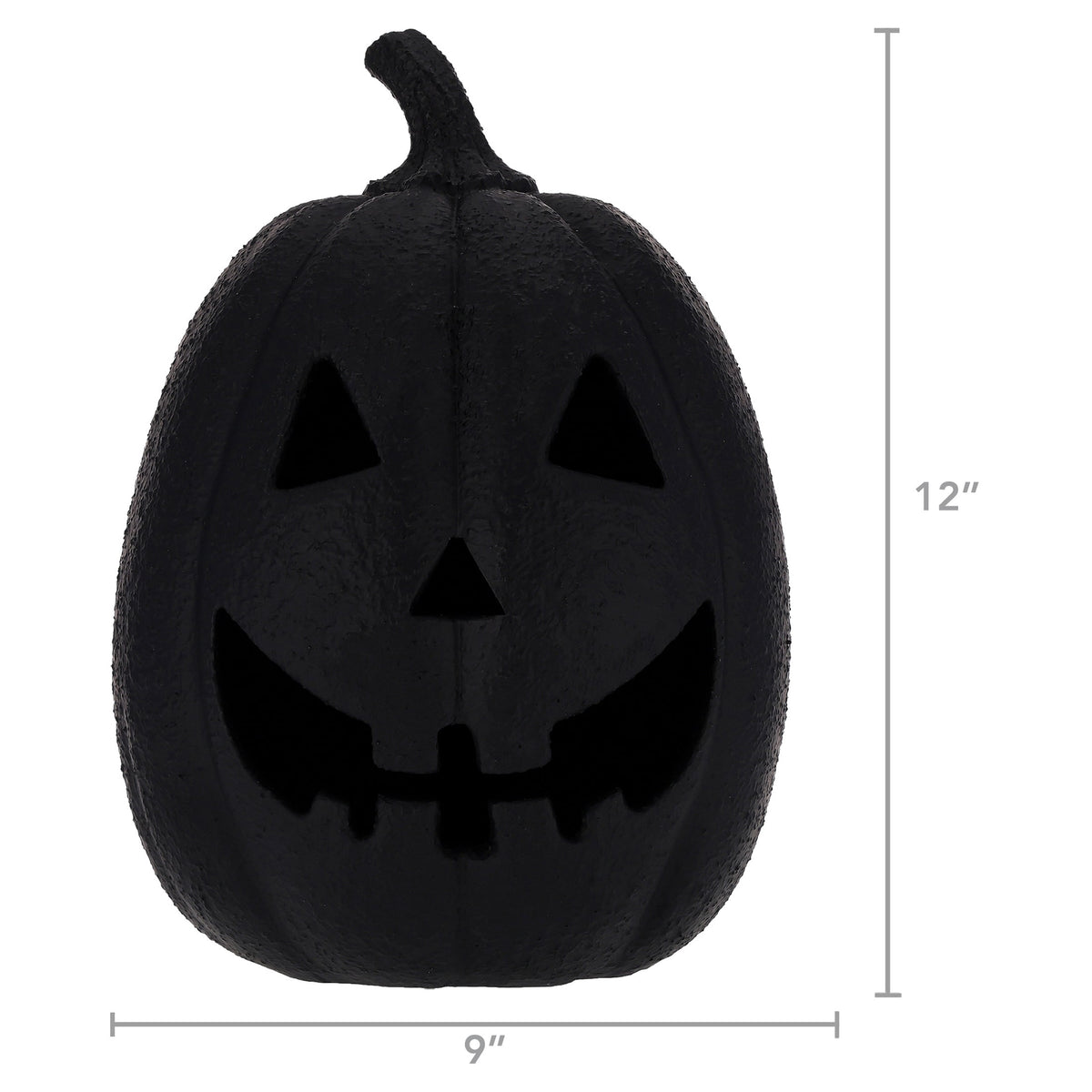 My Texas House Halloween Jack-o'-Lantern Tabletop Decoration, Black, 13"