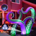 GOOSH Halloween Inflatables 7.2 FT Octopus Tentacles Inflatable with Built-in LEDs, Halloween Inflatable Octopus Blow Up Octopus Tentacles, Outdoor Halloween Decorations for Holiday Party