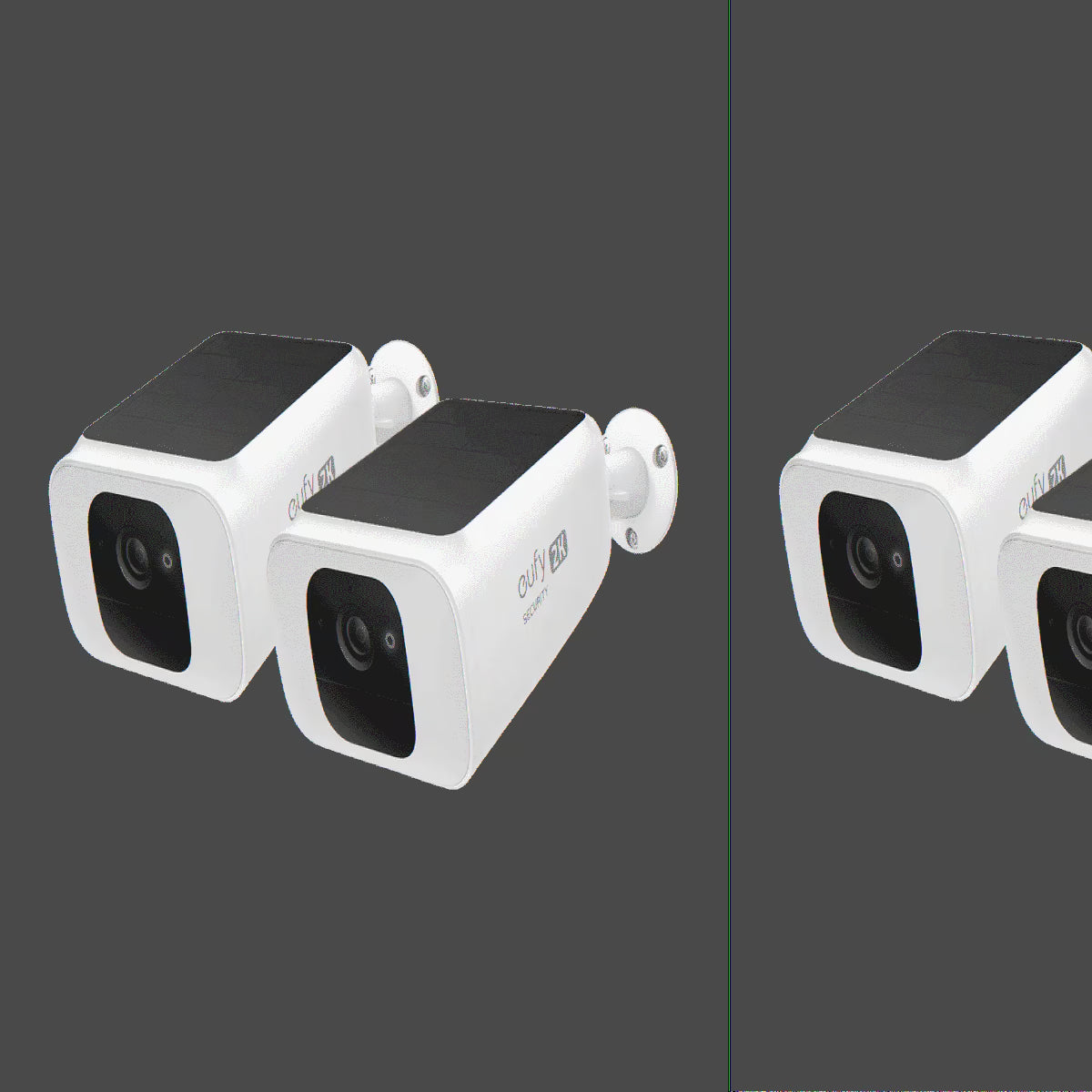 Eufy SoloCam S230 Solar Security Camera 4K UHD White 4-Pack - S40
