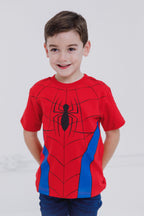 Marvel Spider-Man Toddler Boy or Girl Cosplay Short Sleeve T-Shirt Classic Red
