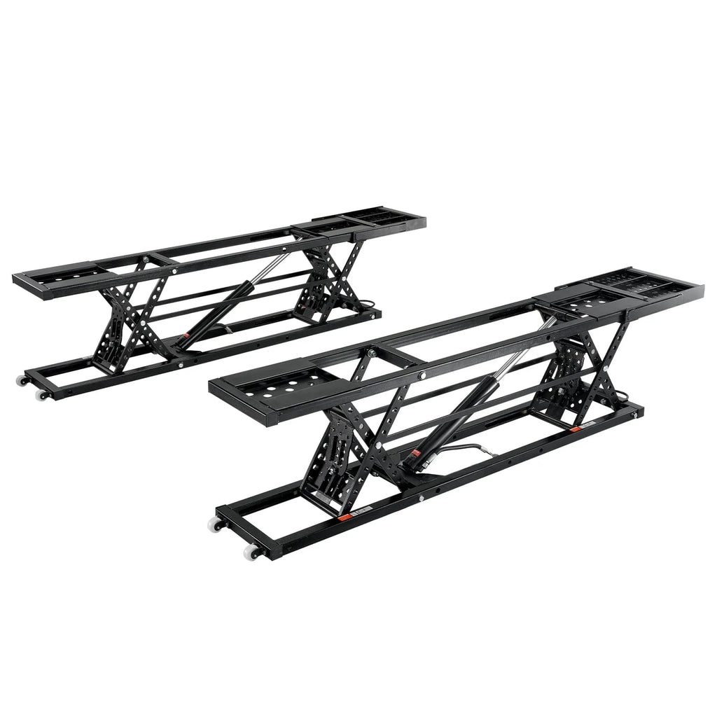 Portable Car Lift System 5000 LBS Carbon Steel Black - 9.06 inch-25.6 inch