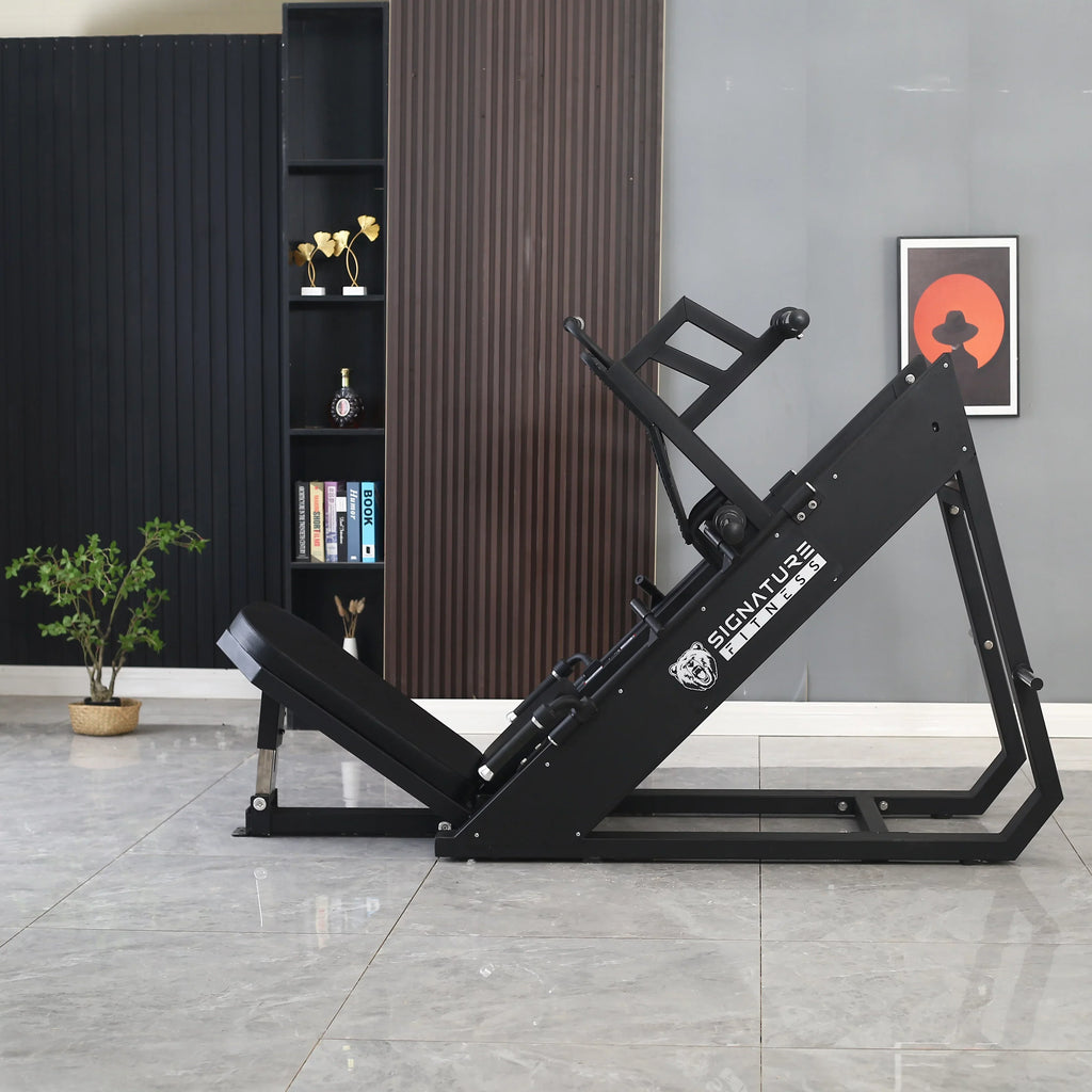 BalanceFrom Plate Loaded Adjustable Leg Press Machine With Extra Plate Storage, 1000-Pound Capacity - SF-L2