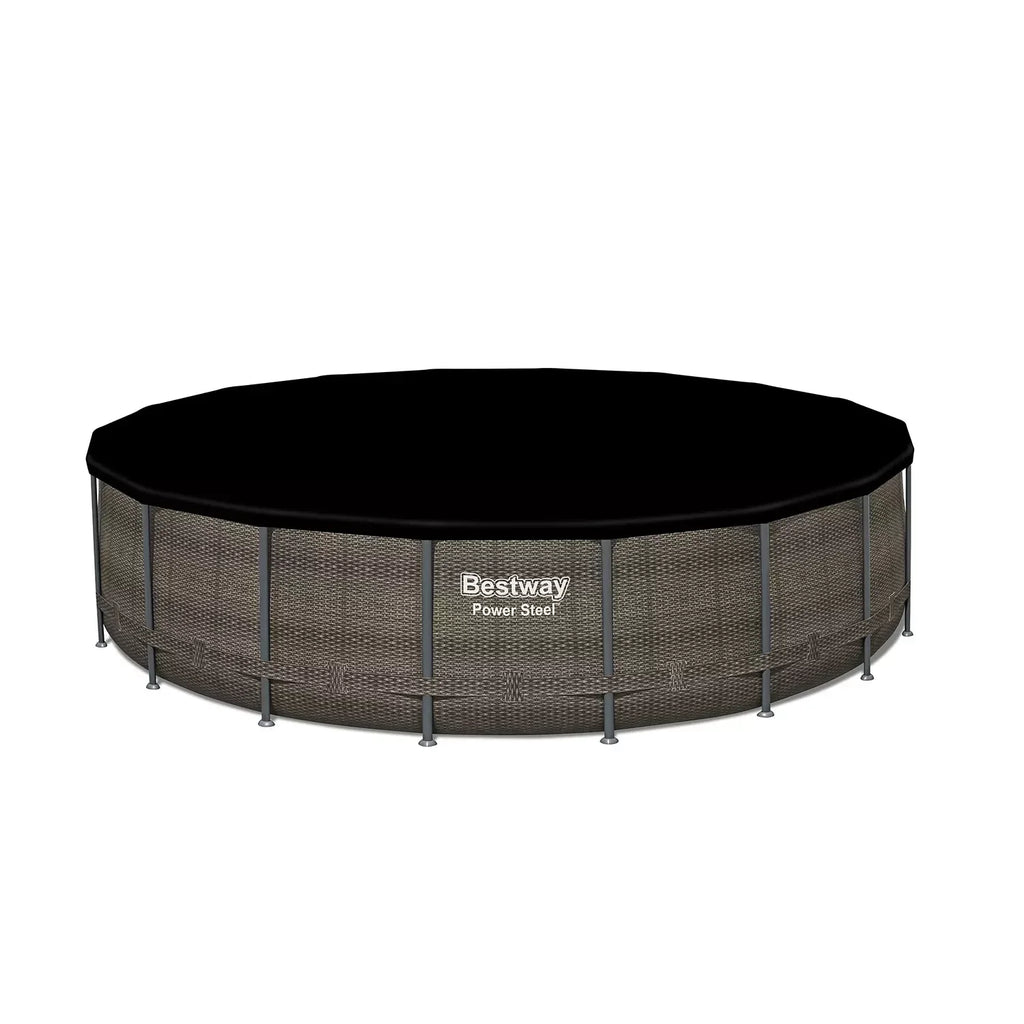 Bestway Round Above-Ground Pool Set, 18-ft x 48-in - Power Steel