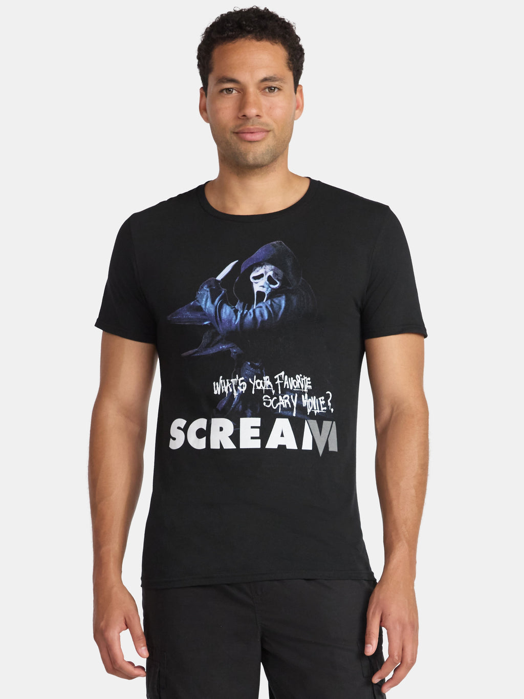Scream Ghostface Men's and Big Men's Graphic Tee Shirt