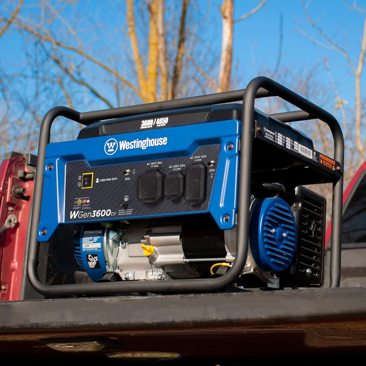 Westinghouse Portable Generator 3600 Running Watts 4650 Peak Watts 30A Outlet - 212cc