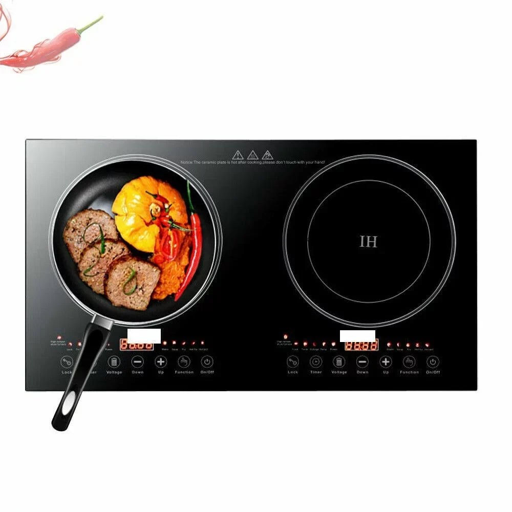 Portable Dual Induction Cooktop Countertop Hot Plate - 2400W