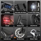 Electric Bike 2000W 52V 30-180 Miles All-Terrain Fat Tire E-Bike - Q20