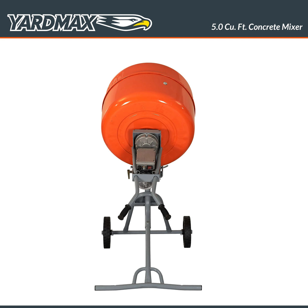 YARDMAX 5.0 Cu Ft Concrete Mixer - YM0146