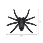 Glitter Spiders Decorations, Black, 8 Count, Halloween by Way To Celebrate