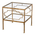 Bailey Street Home Cube Table 19 inch Wide By 19 inch Deep Clear Tempered Glass - 208-Bel-1874331