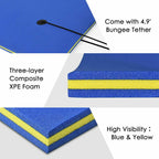 Floating Water Pad, 9 x 6 ft, 3-Layer XPE Foam