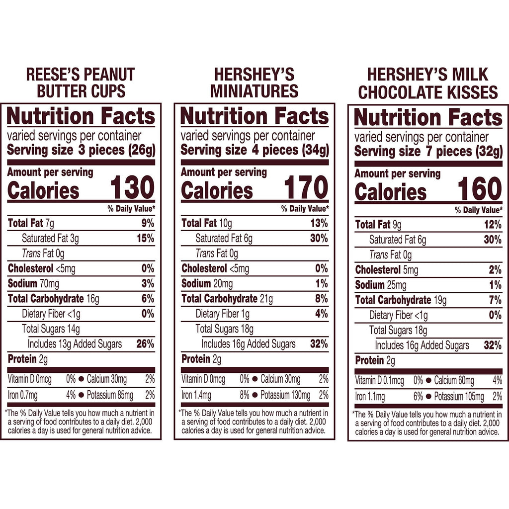 Hershey's and Reese's Assorted Chocolate Flavored, Halloween Candy Party Pack, 35 oz