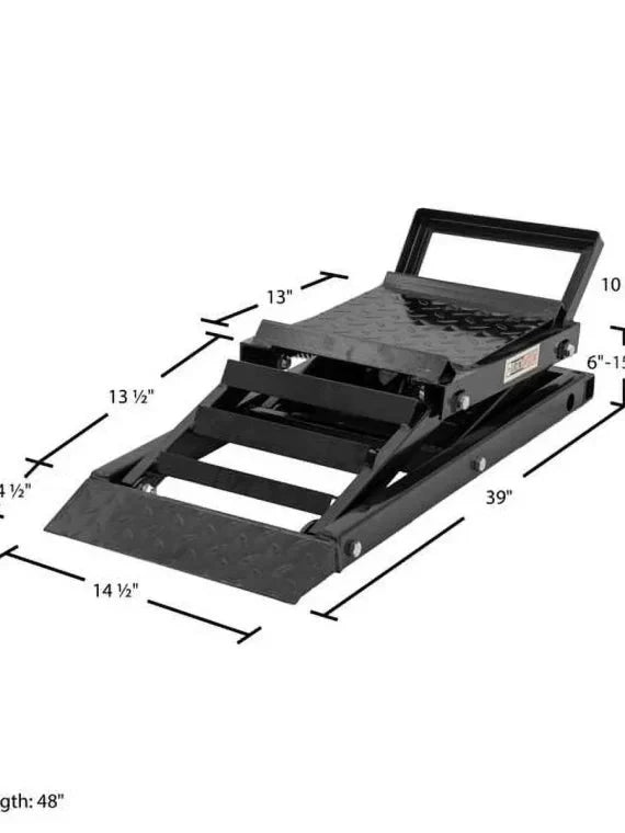 Black Widow Hydraulic Car Lift With Ramp - 3,000 lb. Per Pair Capacity