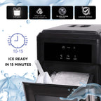 Frigidaire Nugget Ice Maker, 44 lbs., Stainless Steel - EFIC235