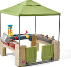 Step2 All Around Playtime Patio With Canopy Kitchen Play Set - 874100