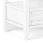 Solid Wood Rectangle End Table With Drawer And Shelf, 18.1in D x 20in W x 19.5in H - Norfolk