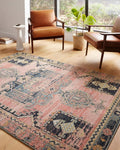 Loloi Jocelyn Collection Area Rug, Rose/Rose, 7'-10" x 10', .38" Thick - JOC-06