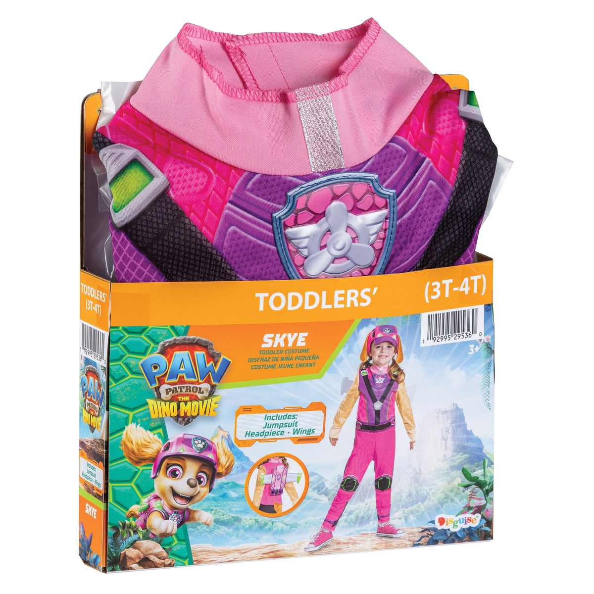 Paw Patrol Skye Dino Halloween Costume for Children, by Disguise