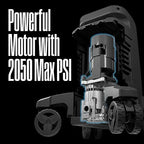 Westinghouse Electric Pressure Washer, 2050 Max PSI / 1.76 Max GPM