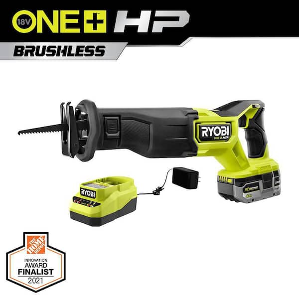 RYOBI ONE+ HP 18V Brushless Cordless Reciprocating Saw Kit With 4.0 Ah Battery And Charger - PBLRS01B