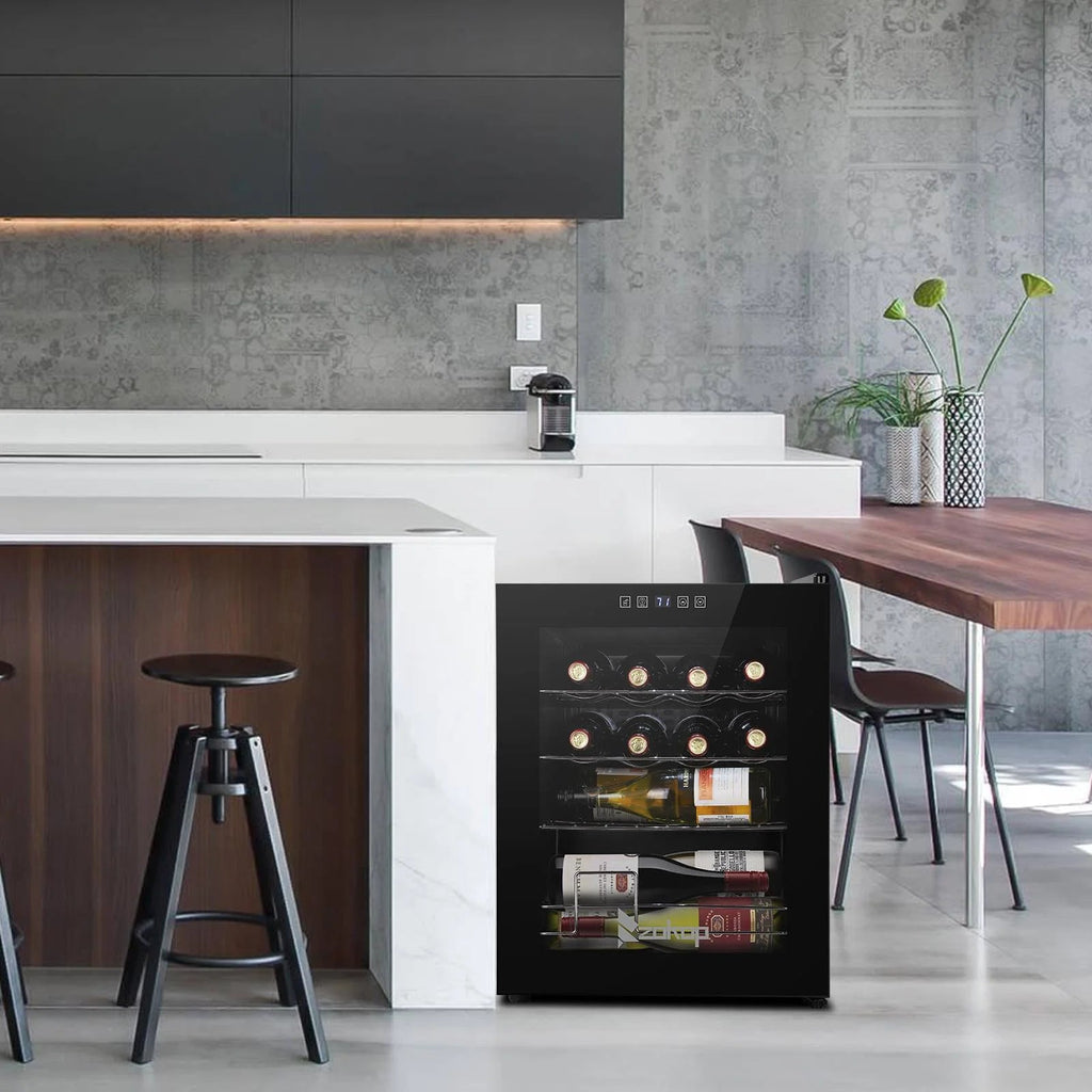 Ktaxon 18 Bottle Compressor Wine Cooler, 1.8 Cu.Ft, 52L - Freestanding
