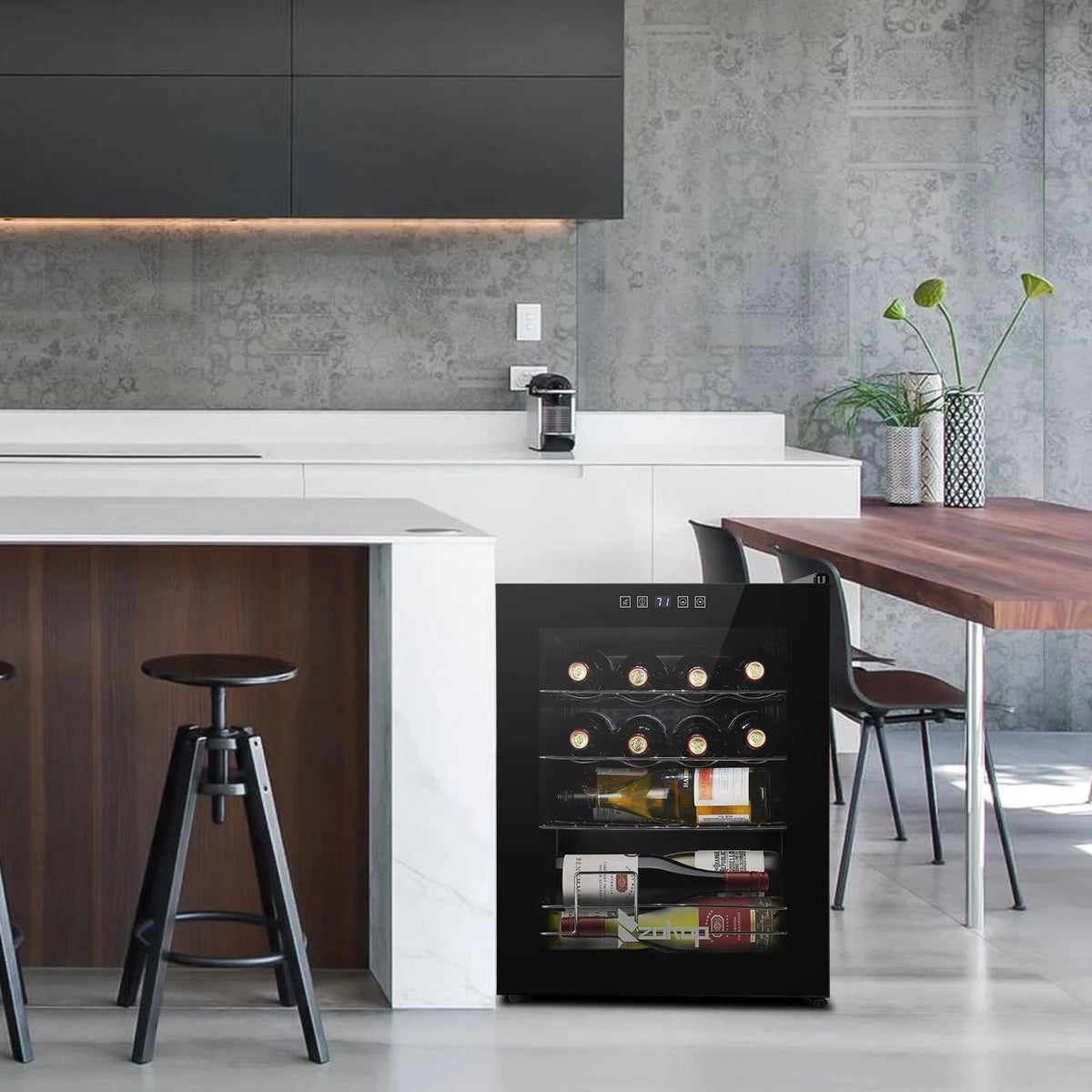 Ktaxon 18 Bottle Compressor Wine Cooler, 1.8 Cu.Ft, 52L - Freestanding