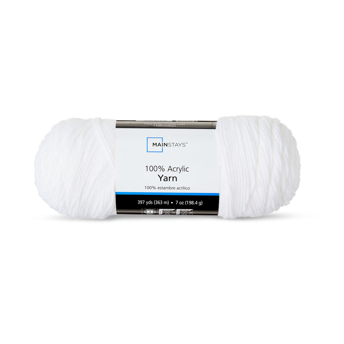 Mainstays Medium 4 Acrylic Yarn, 7 oz, 397 Yards