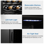 Ktaxon 18 Bottle Compressor Wine Cooler, 1.8 Cu.Ft, 52L - Freestanding