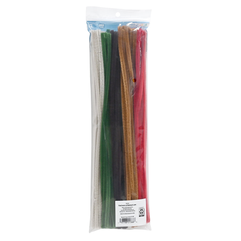 Hello Hobby Fuzzy Sticks, 100 Count