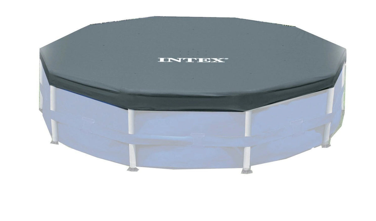 Intex Metal Frame Above Ground Swimming Pool With Filter And Cover, 12 Ft x 30 Inches - 28211EH