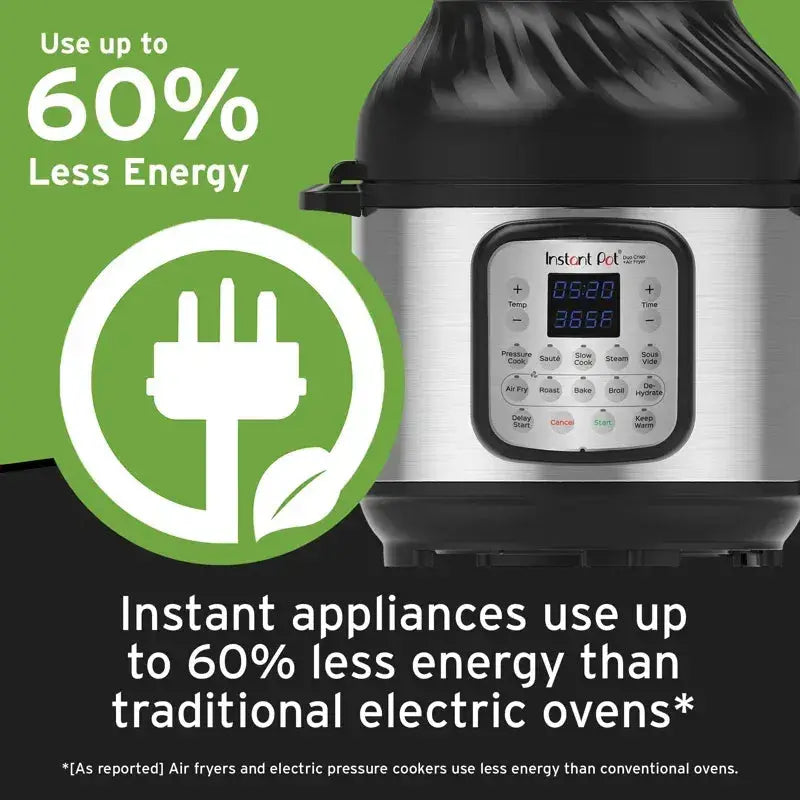 Instant Pot Air Fryer & Pressure Cooker 11-in-1 8-Qt Stainless Steel - Duo Crisp