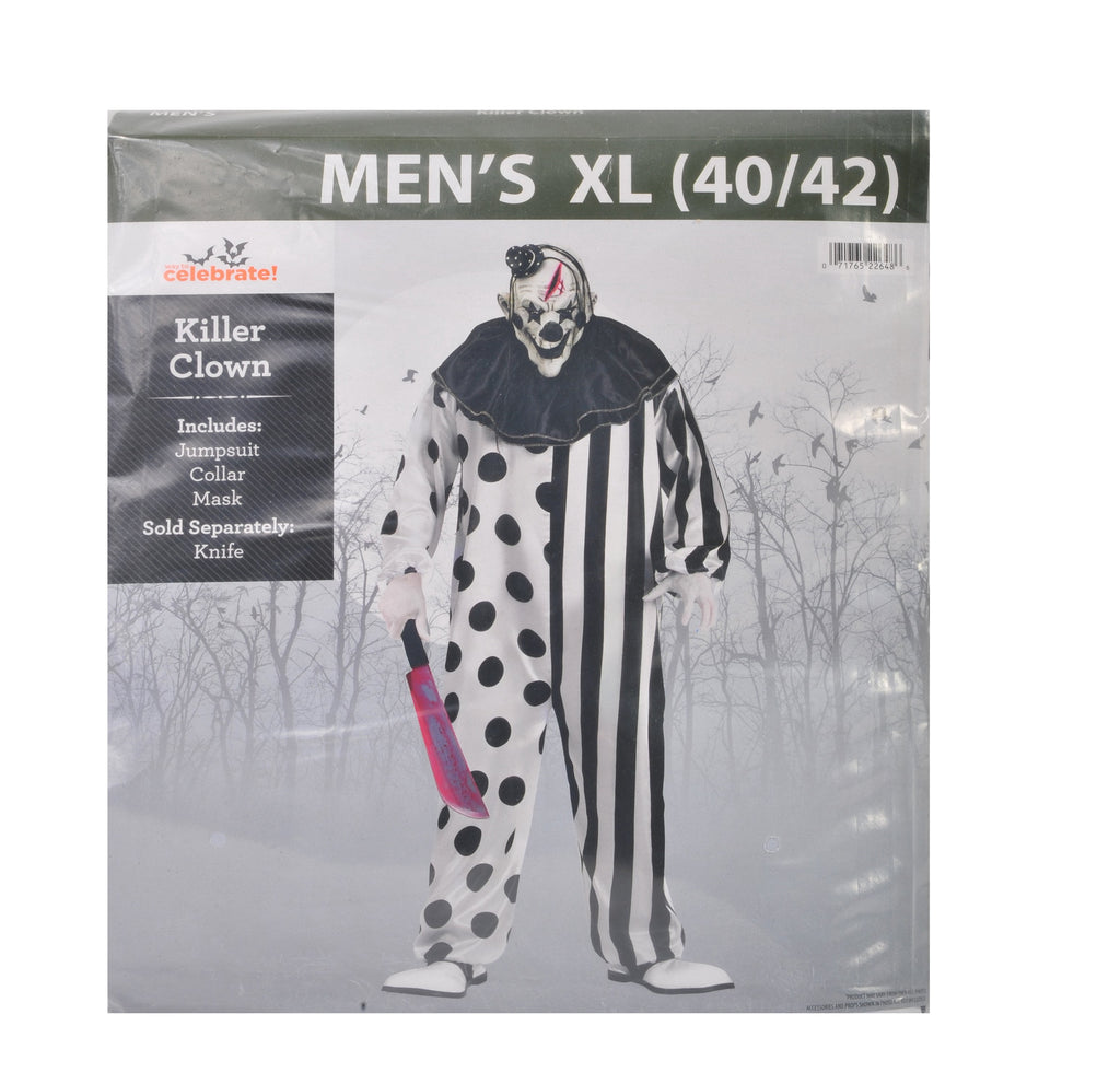 Killer Clown, Halloween Costume for Adults, by Way to Celebrate