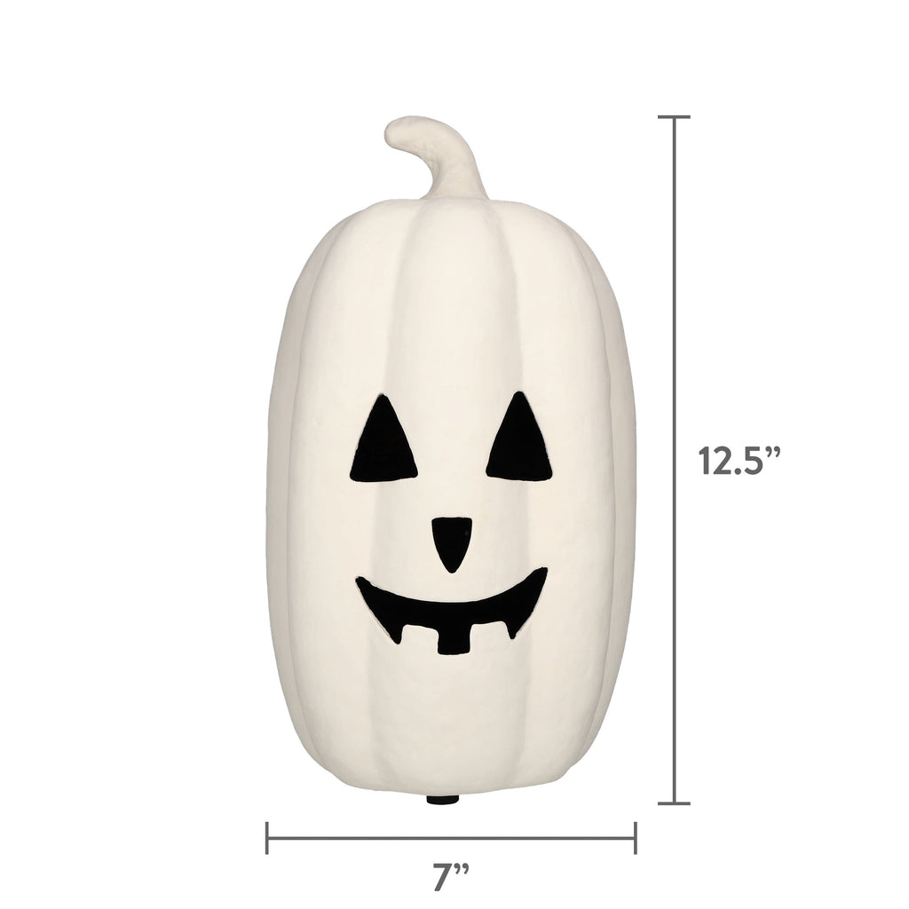 Paper Mache Jack-o'-Lantern Decoration, 12.6", Halloween by Way To Celebrate