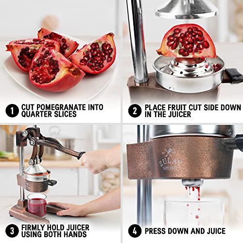 Zulay Kitchen Manual Citrus Juicer With 5-Inch Bowl