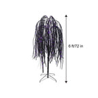 Outdoor LED 10-Function Willow Tree, Orange and Purple, 6', Halloween by Way To Celebrate