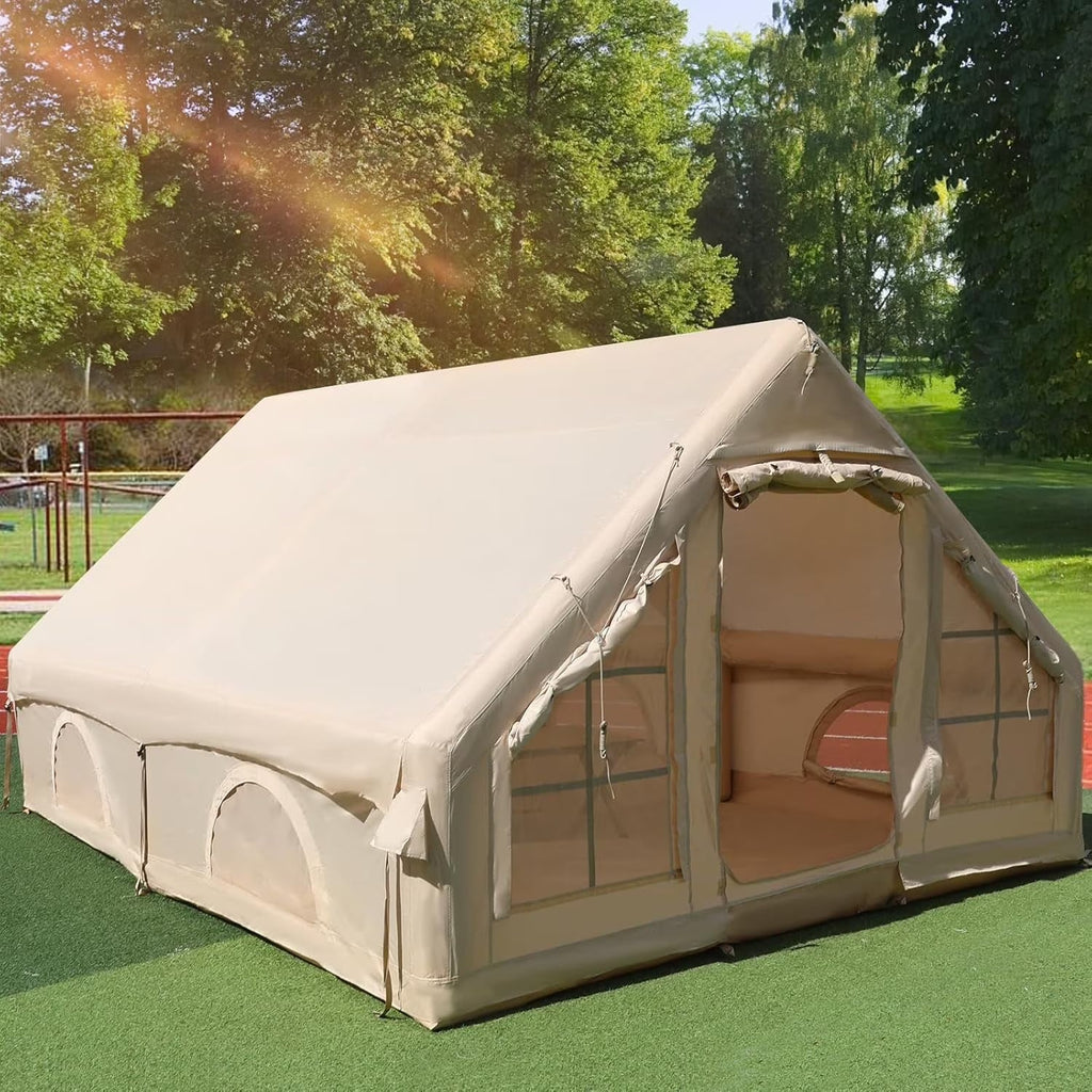 Gaonala Inflatable Camping Tent For 4-6 People, 420D Oxford Fabric - With Hand Pump