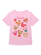 Hello Kitty Animal Print Girls Short Sleeve Graphic T-Shirt, Sizes 4-16