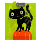 Googly Eye Cat Trick-or-Treat Party Bag, Green and Black, Halloween by Way To Celebrate