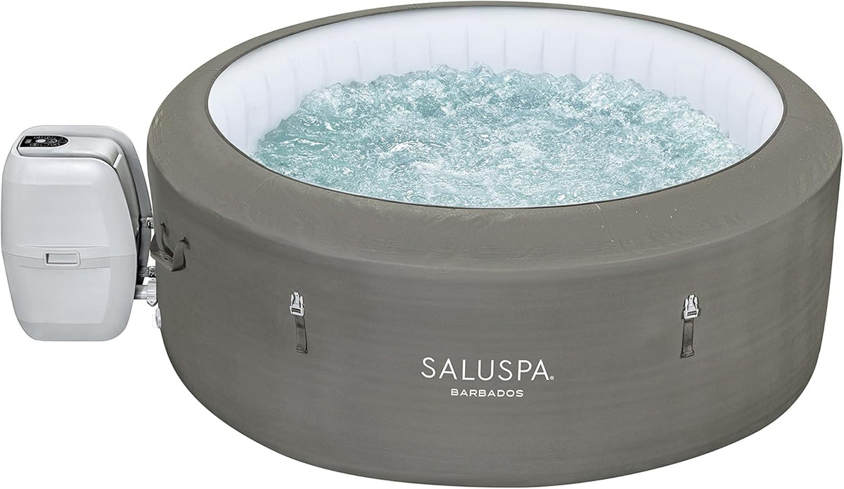 Bestway SaluSpa Miami Inflatable Hot Tub Spa, 71 x 26 in, 2-4 Person, Black - 60104E