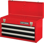 CRAFTSMAN 20-in Wide 3-Drawer Metal Tool Box With Ball-Bearing Drawers - CMST98245RB