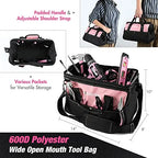 WORKPRO Pink Household Tool Kit With 20V Cordless Lithium-ion Drill Driver