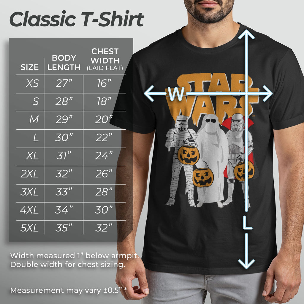 Men's Star Wars Trio Costumes Halloween Logo Tee Color: Black Size: S