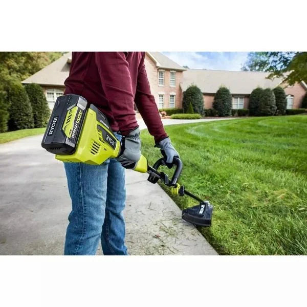 RYOBI 40V Brushless 20-inch Self-Propelled Lawn Care Combo Kit With 2 Batteries And 2 Chargers - RY401120-Y RY40270 RY40407BTLVNM