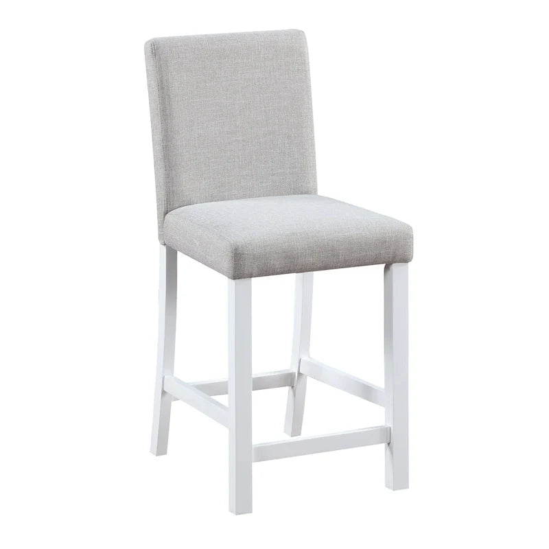 Modern 5-Piece Counter Height Dining Set With Square Table And 4 Upholstered Chairs