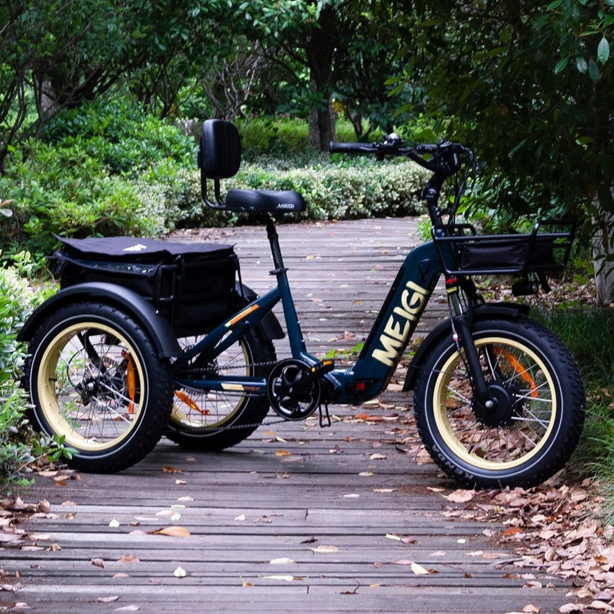DWMEIGI Silverado 20 Foldable Fat Tire Electric Trike 48V/14AH 750W, 330LBS - MG2301