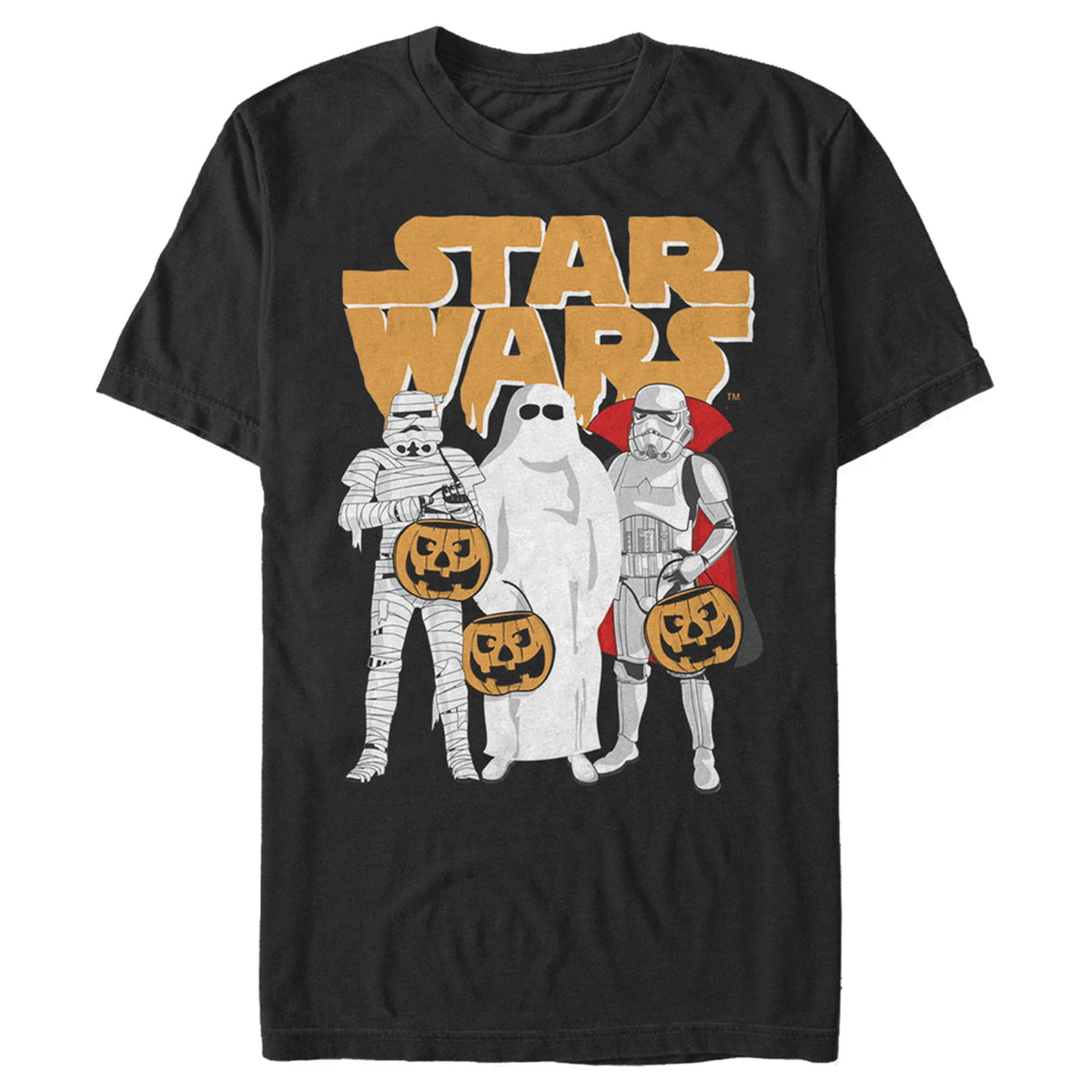 Men's Star Wars Trio Costumes Halloween Logo Tee Color: Black Size: S