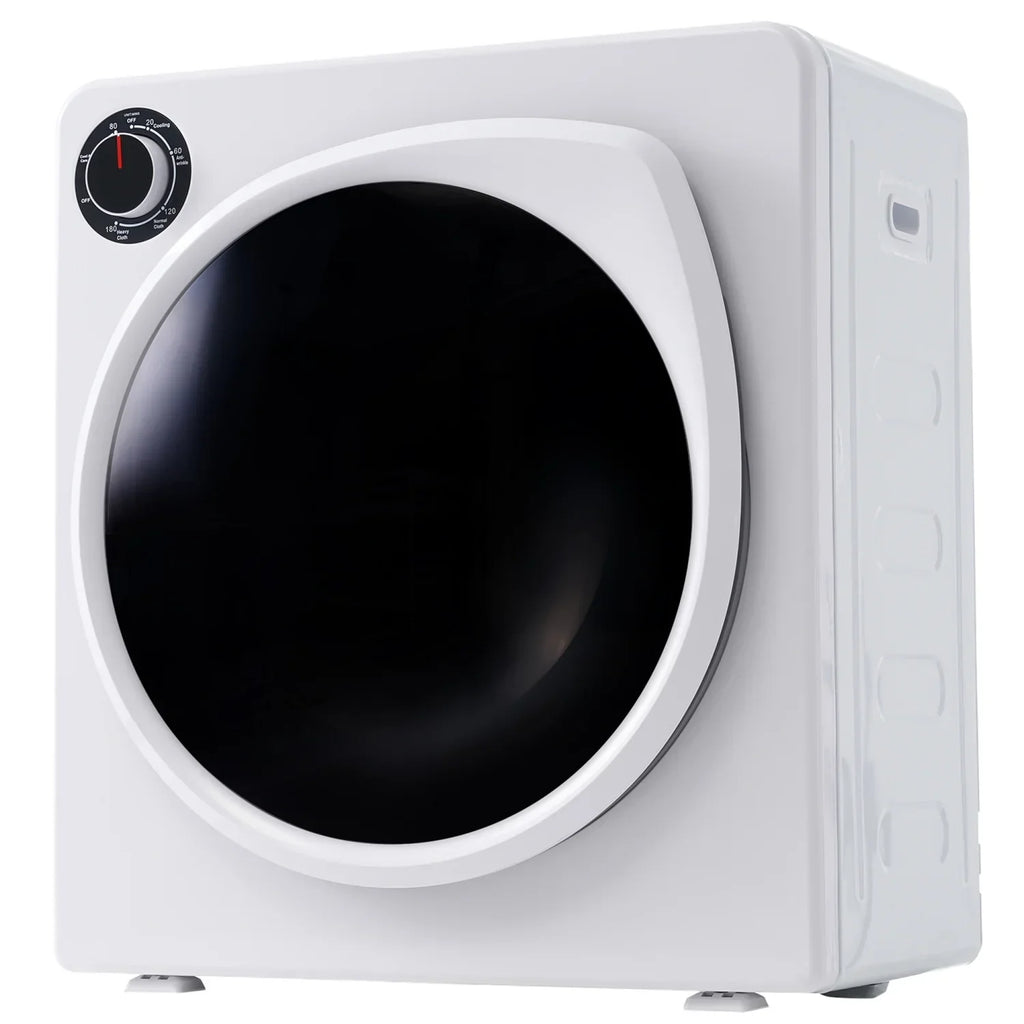 ZNESKPG Portable Compact Front Load Clothes Dryer 1.95 Cu. Ft., 830W, 5 Drying Modes, Stainless Steel Drum