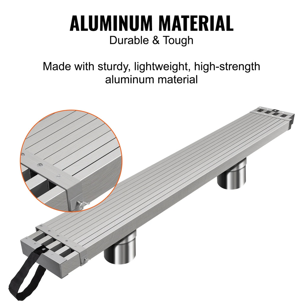 VEVOR Telescoping Aluminum Work Plank, 8-13 ft, 500 lbs, 12.5 in Width - WBS-018