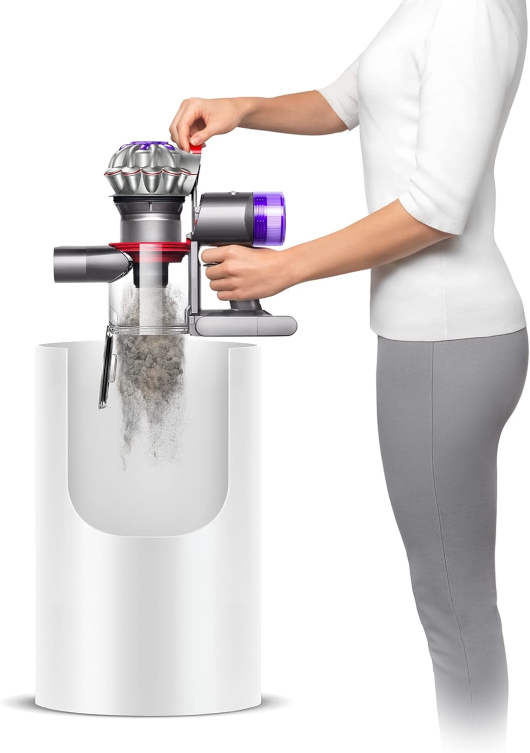 Dyson Cordless Stick Vacuum Cleaner, 0.14 Gallons, Silver/Nickel - V8 SV25