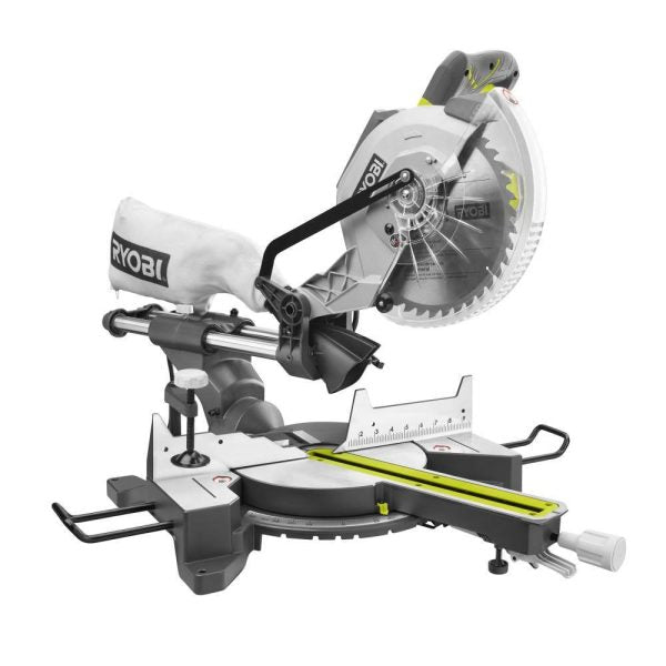 15 Amp 10-Inch Corded Sliding Compound Miter Saw With LED Cutline Indicator